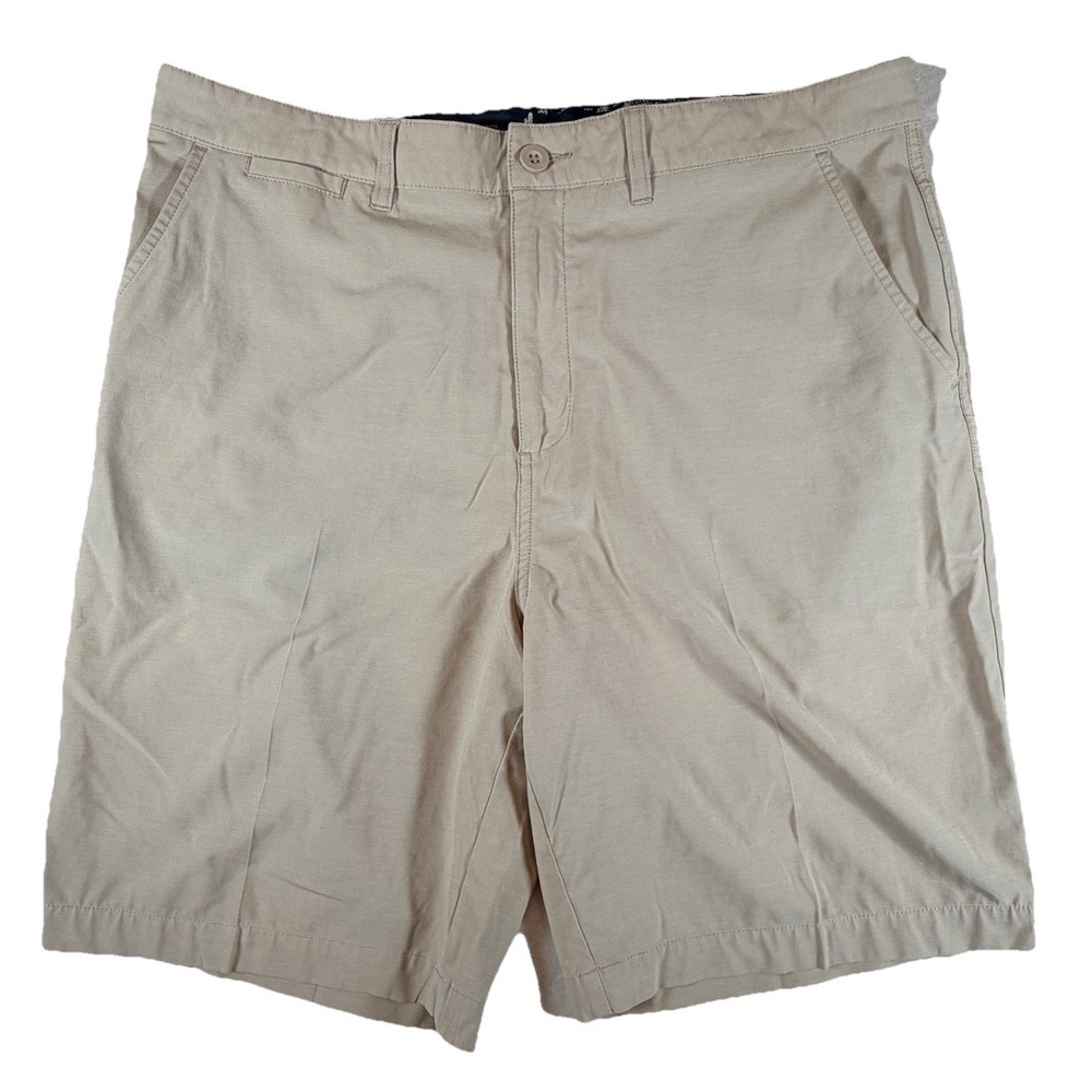 Johnnie O Shorts Sz 36 Light Khaki Prep Formance Hybrid Golf Chino